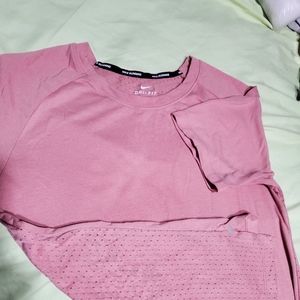 Nike Dri-fit Pink Women's Running Shirt Size Small